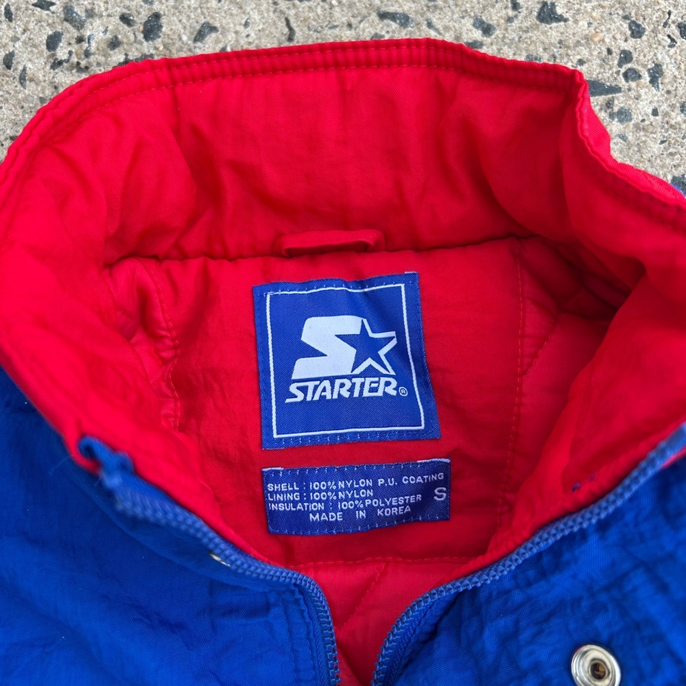 Vintage 90’s Starter Kansas Puffer Jacket Size Small - Picture 7 of 11